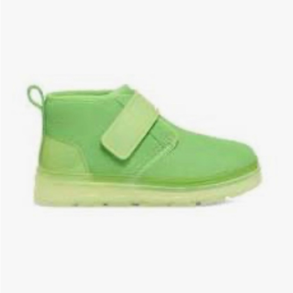 Ugg NWOB Neumel Clear Plush Parakeet Green Bootie Sz 8